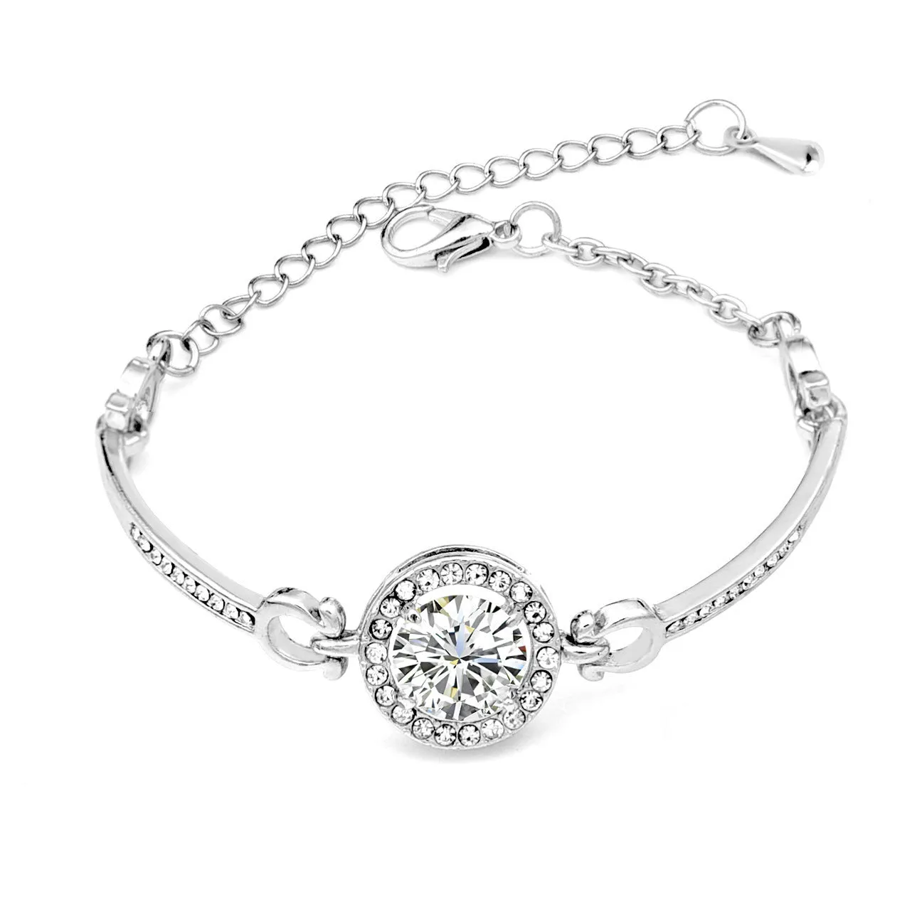 Fashion copper zircon bracelet