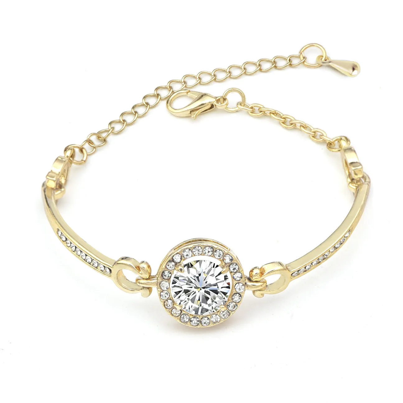 Fashion copper zircon bracelet
