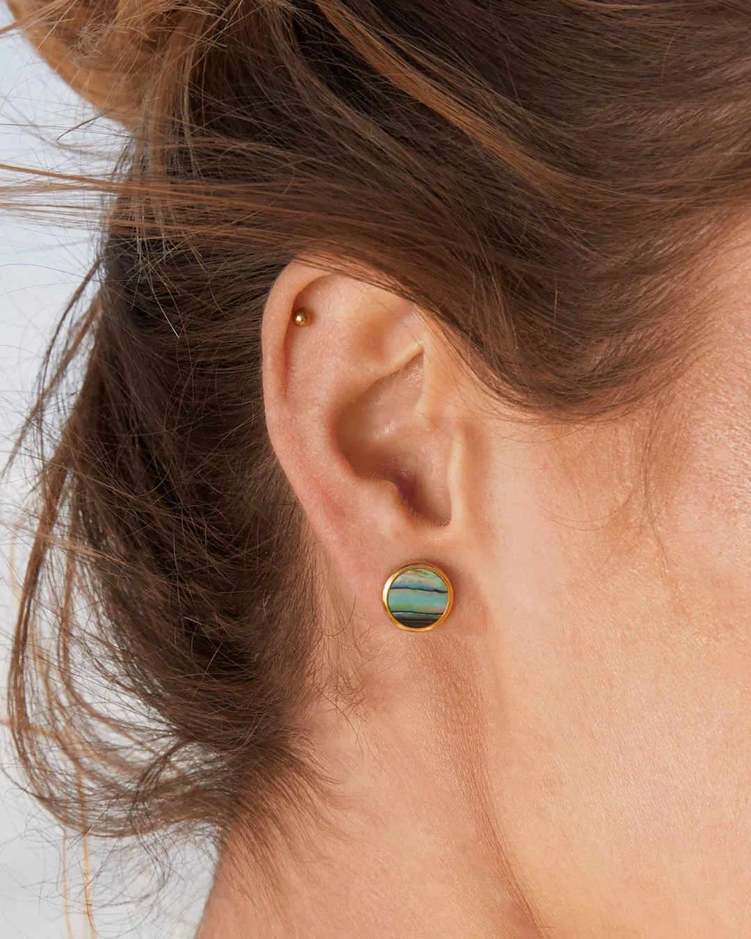 Fearlessness Stud Earrings, Gold