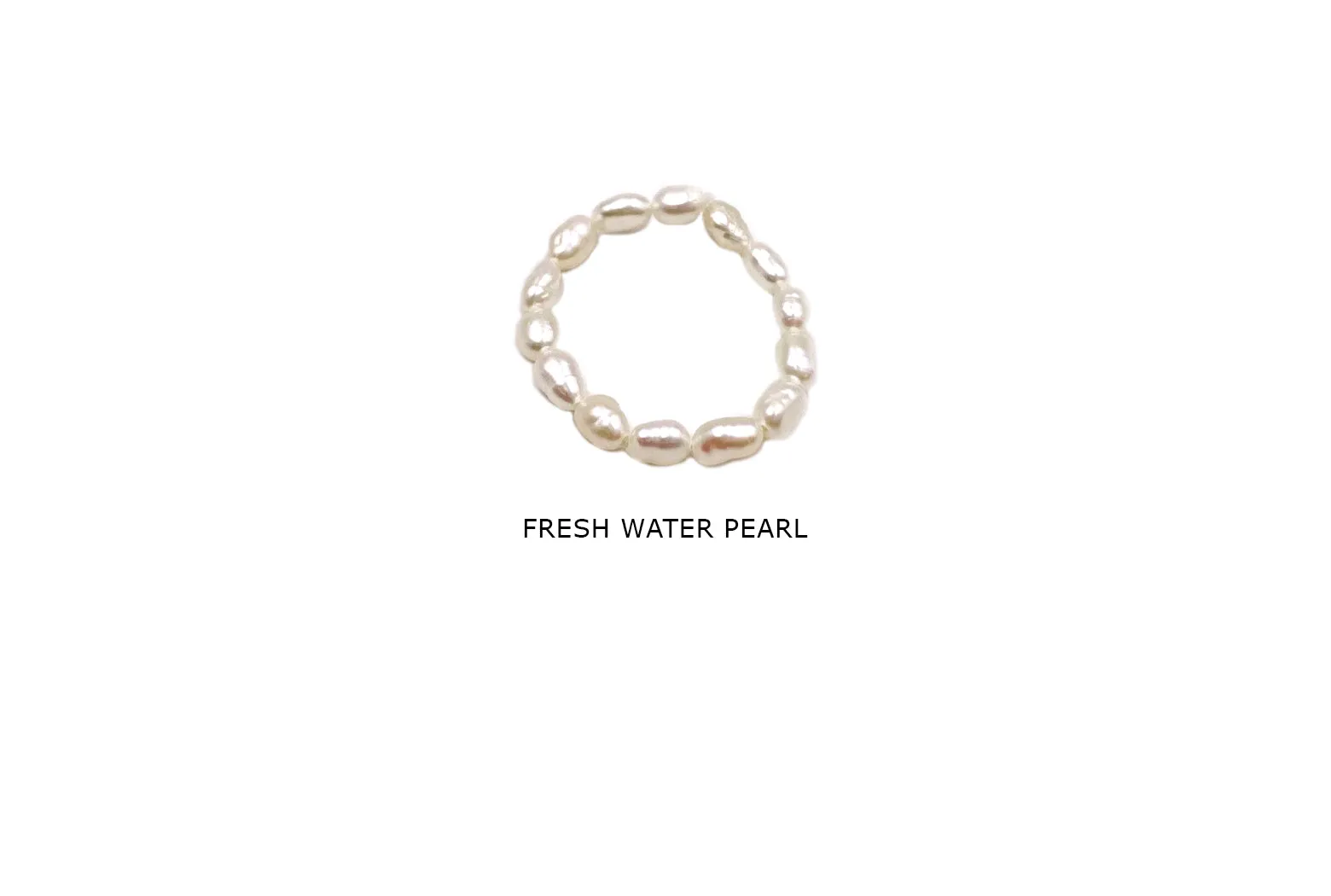 FWPR1003 Oval Fresh Water Pearl  Ring