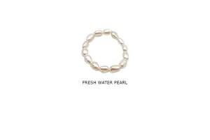 FWPR1003 Oval Fresh Water Pearl  Ring