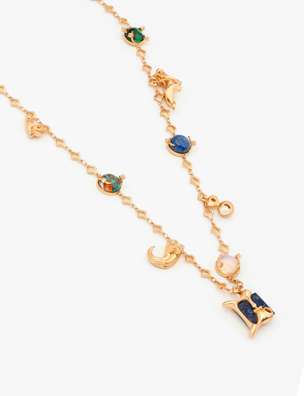 Gemini Vintage Celestial Halo Necklace