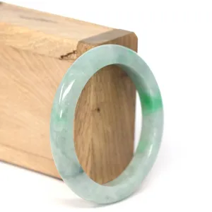 Genuine Burmese Forest Green Jadeite Jade Bangle Bracelet (53.83 mm) #221