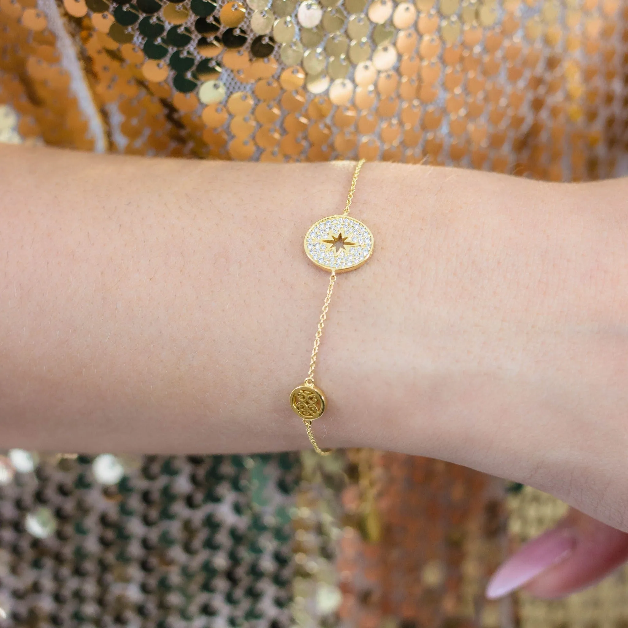 Georgini A Christmas Journey Follow The Star Bracelet Gold