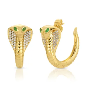 Glamrocks Jewelry - Cobra Earrings