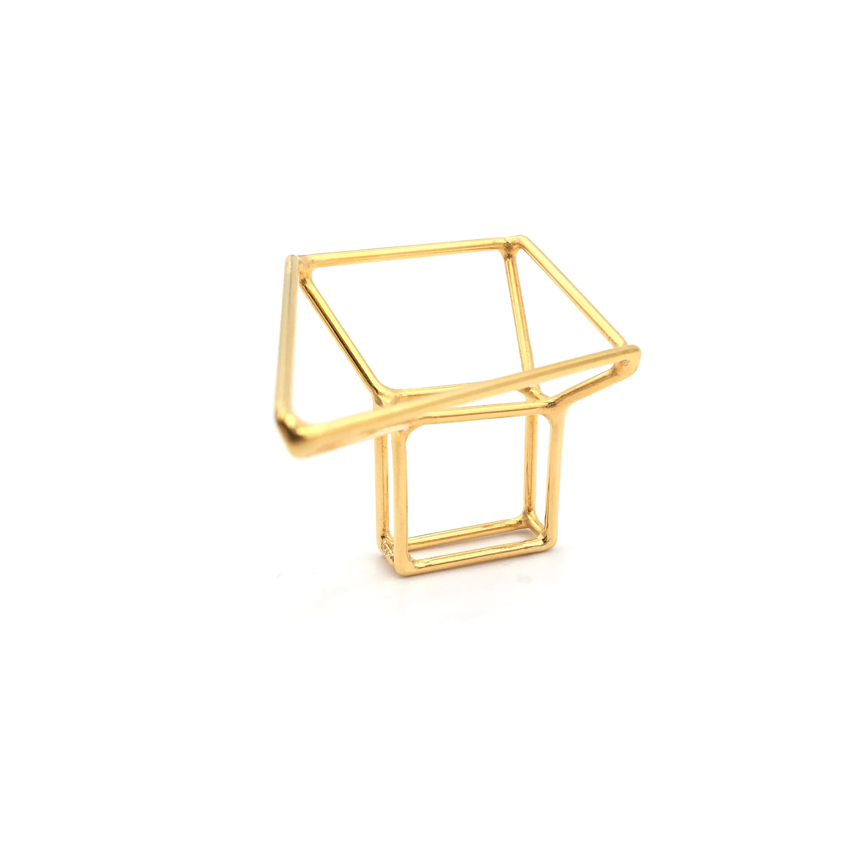 Gold Foundation Trapezoid Ring
