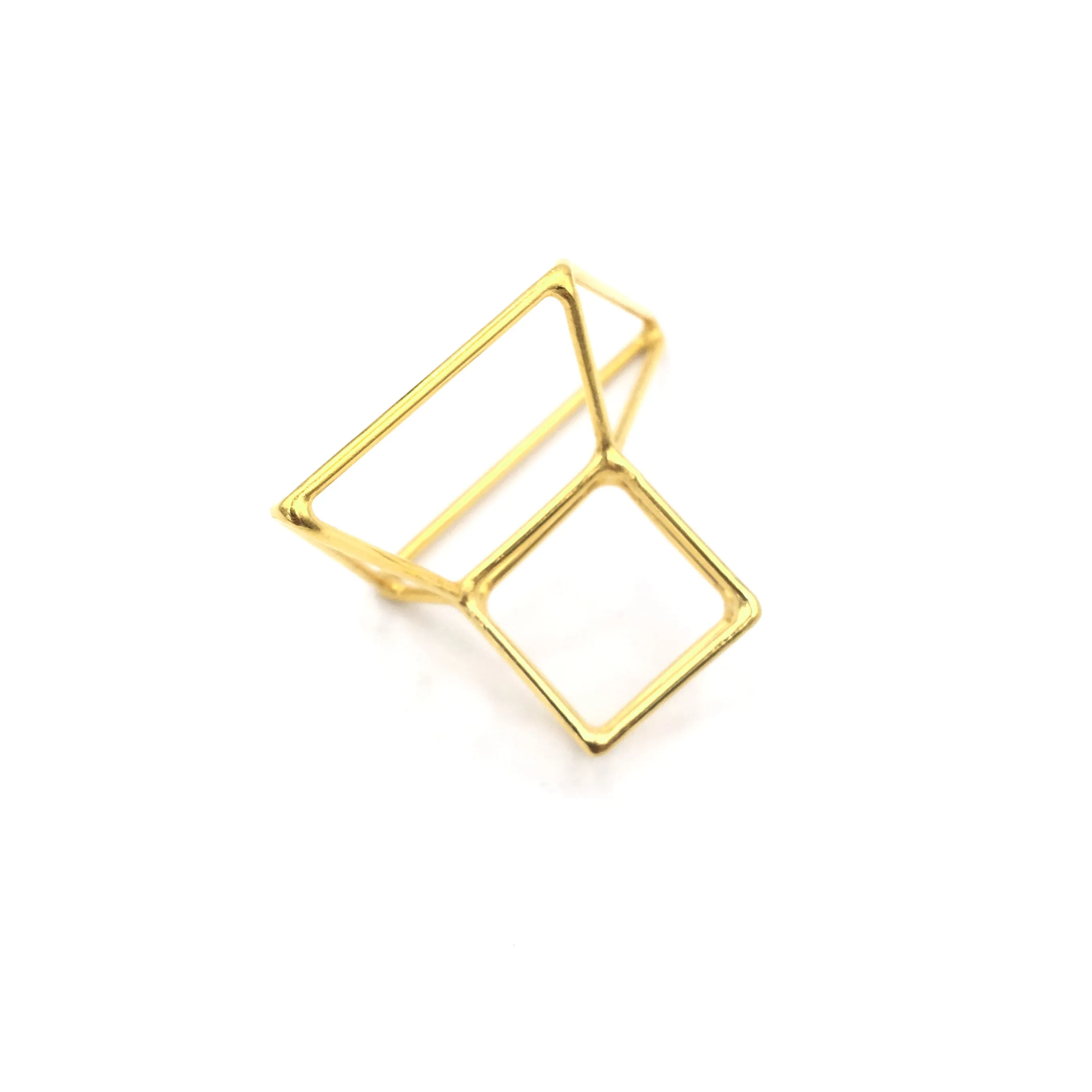 Gold Foundation Trapezoid Ring