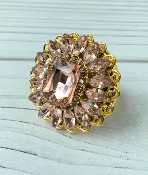 Halley's Comet Cocktail Statement Ring