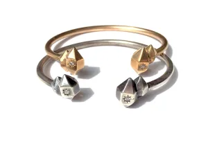 herkimer cuff with diamonds