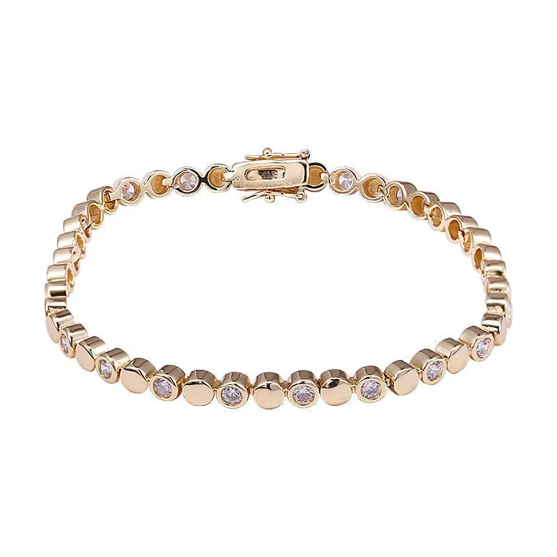 Icandirocks Erica Eternity Bracelet in Gold