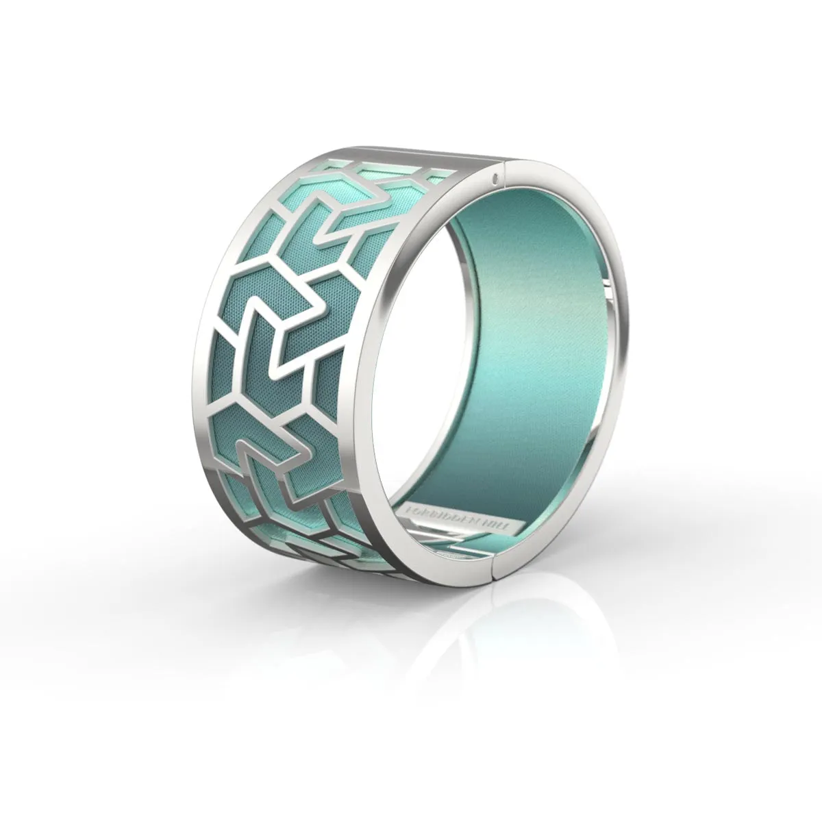 Iskandar Bangle - Teal Glow