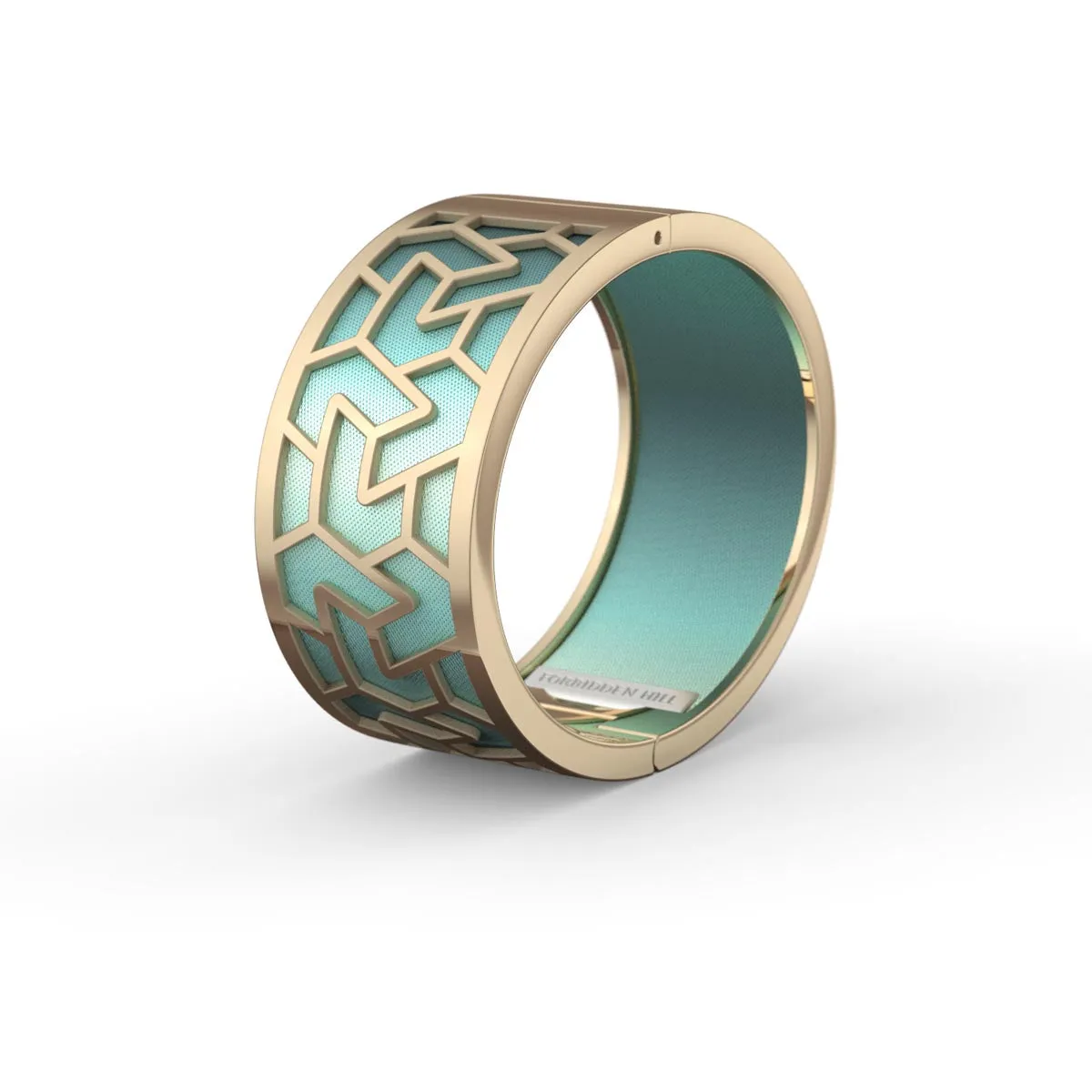 Iskandar Bangle - Teal Glow