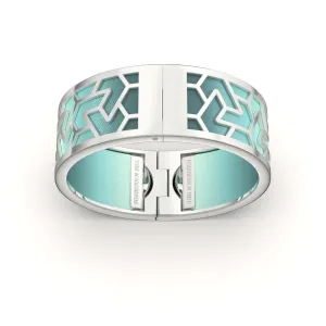 Iskandar Bangle - Teal Glow