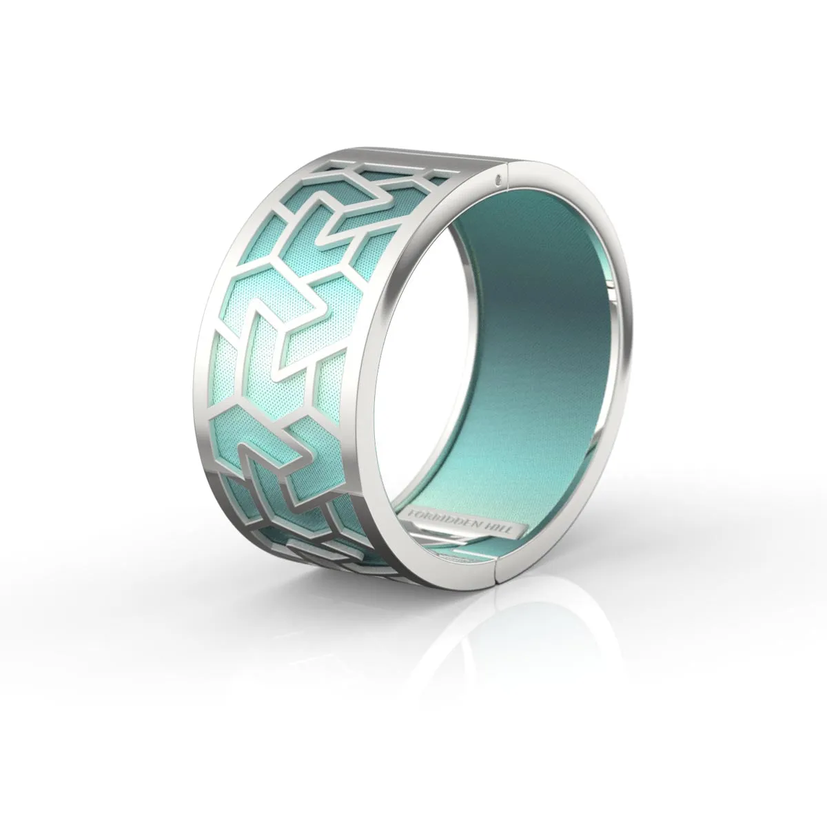 Iskandar Bangle - Teal Glow