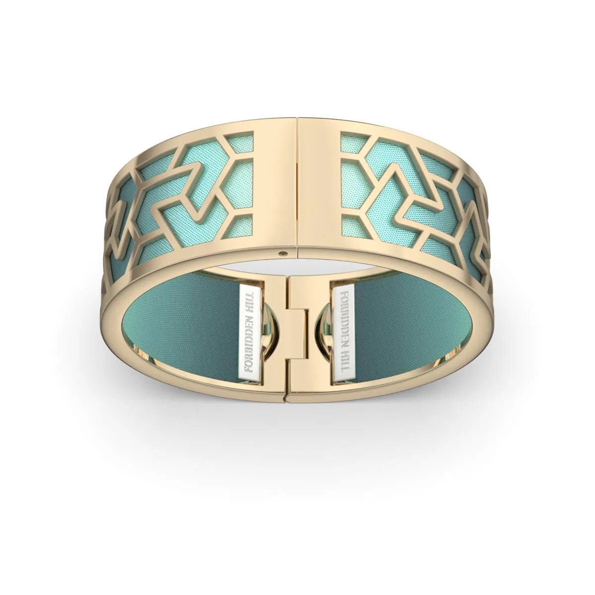Iskandar Bangle - Teal Glow