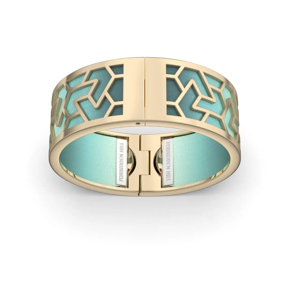 Iskandar Bangle - Teal Glow