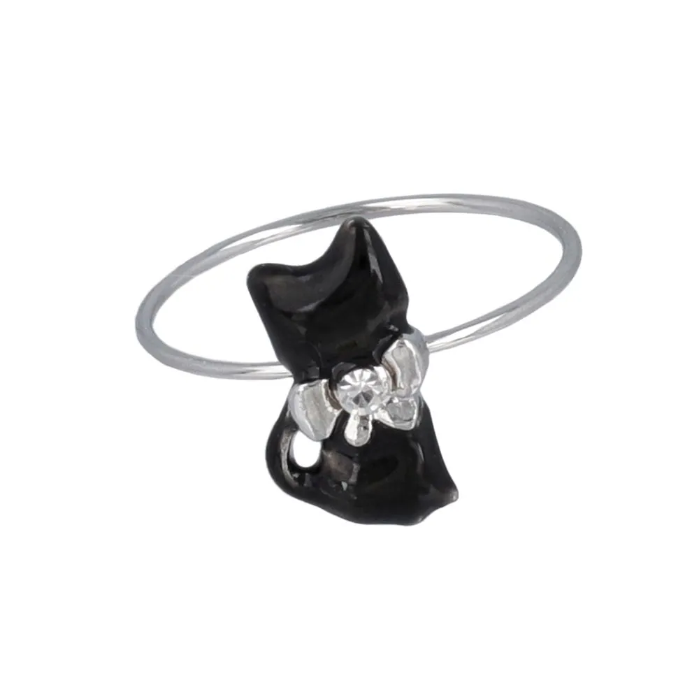 Kitten with Bowtie Ring