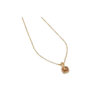 Konstantino Alexandria 18K Yellow Gold Citrine, Brown Diamond and White Diamond Pendant Necklace