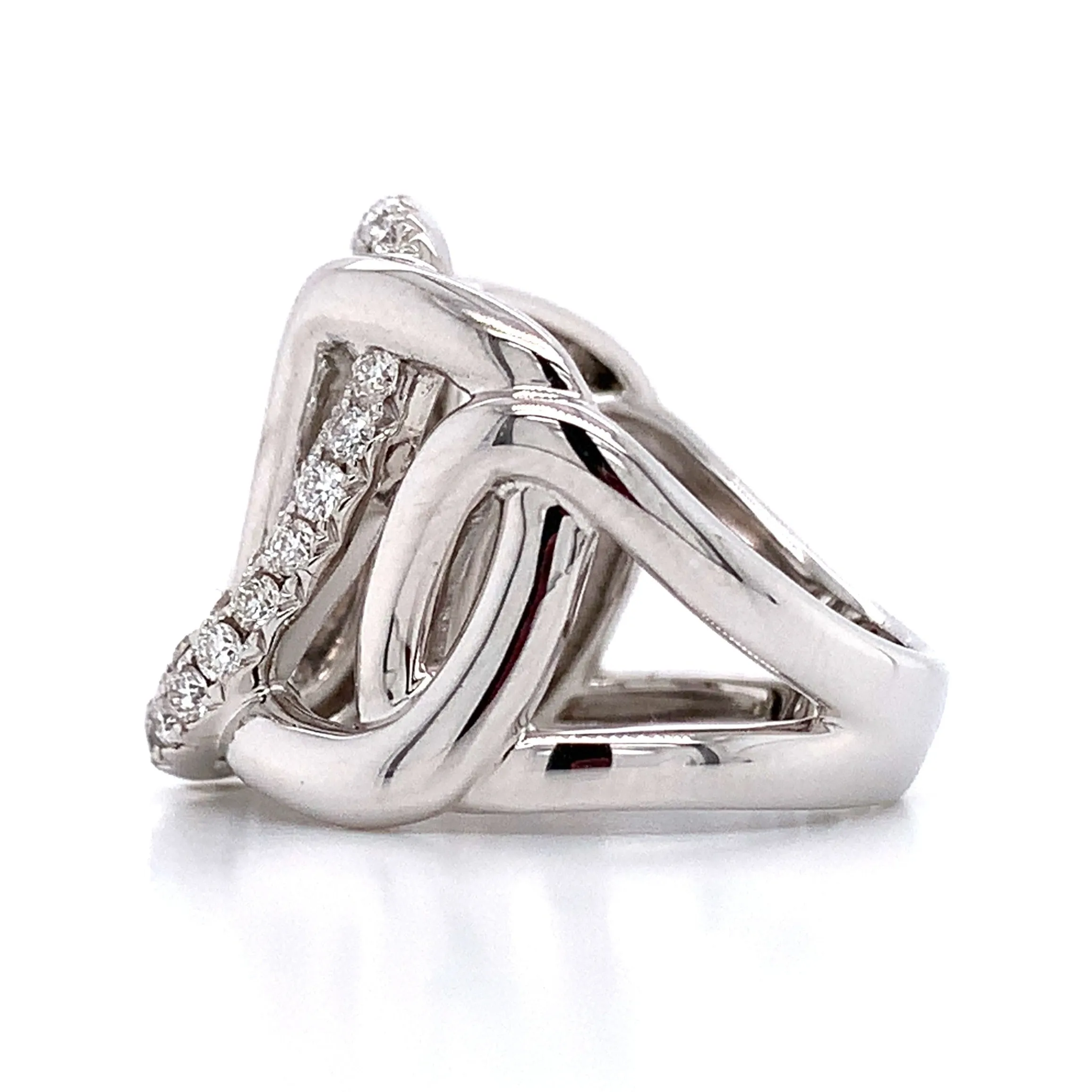 Ladies Diamond Link Cocktail Ring