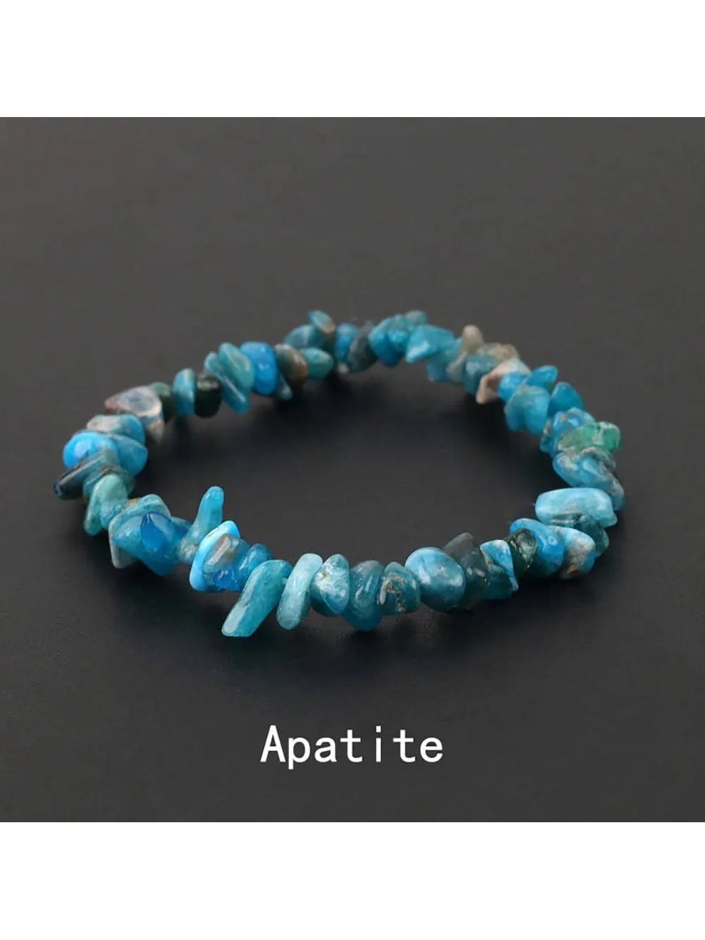 Lapis Lazuli Natural Gemstone Bracelet Stretch Chip Beads Nuggets Crystal