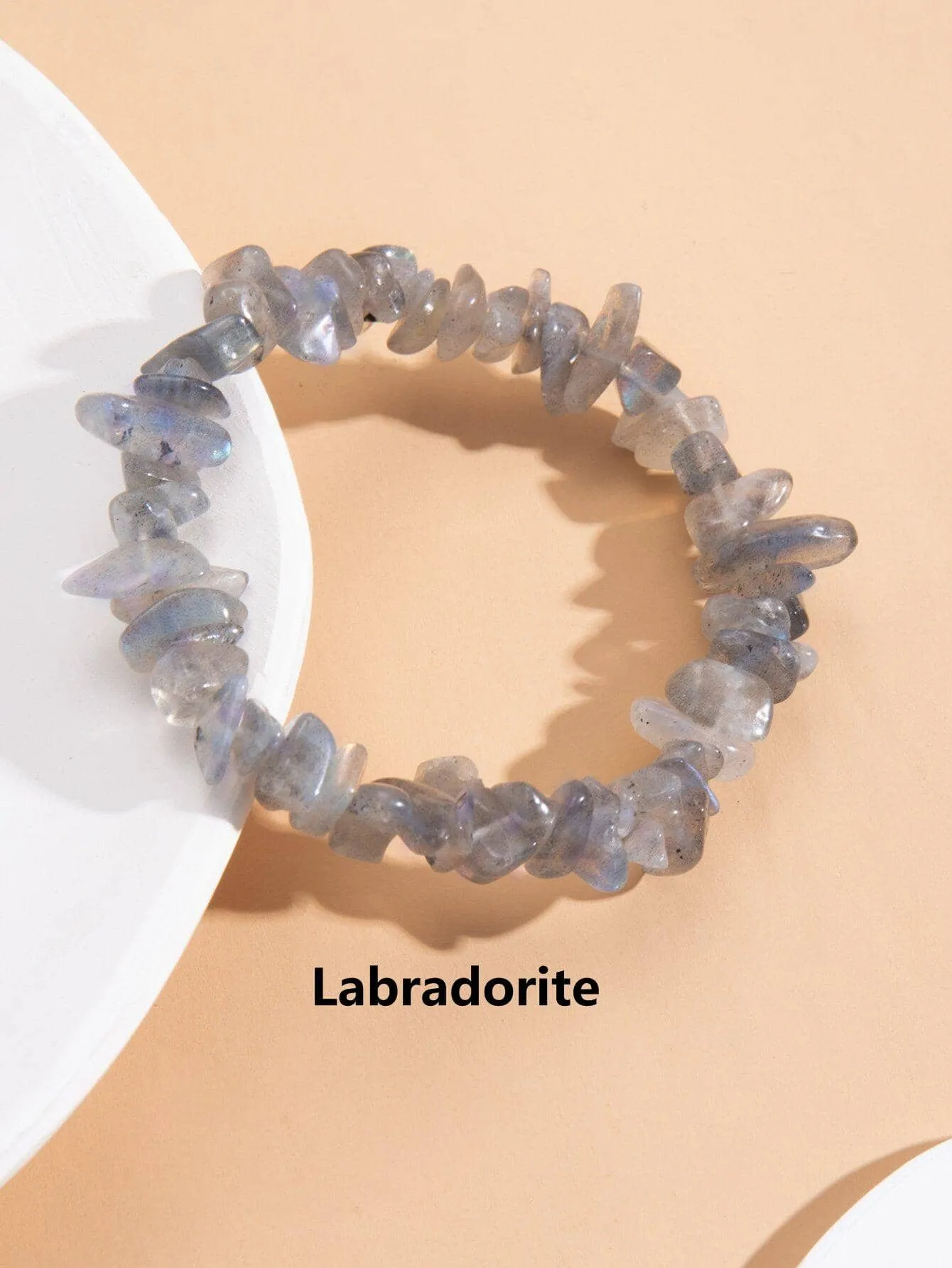 Lapis Lazuli Natural Gemstone Bracelet Stretch Chip Beads Nuggets Crystal