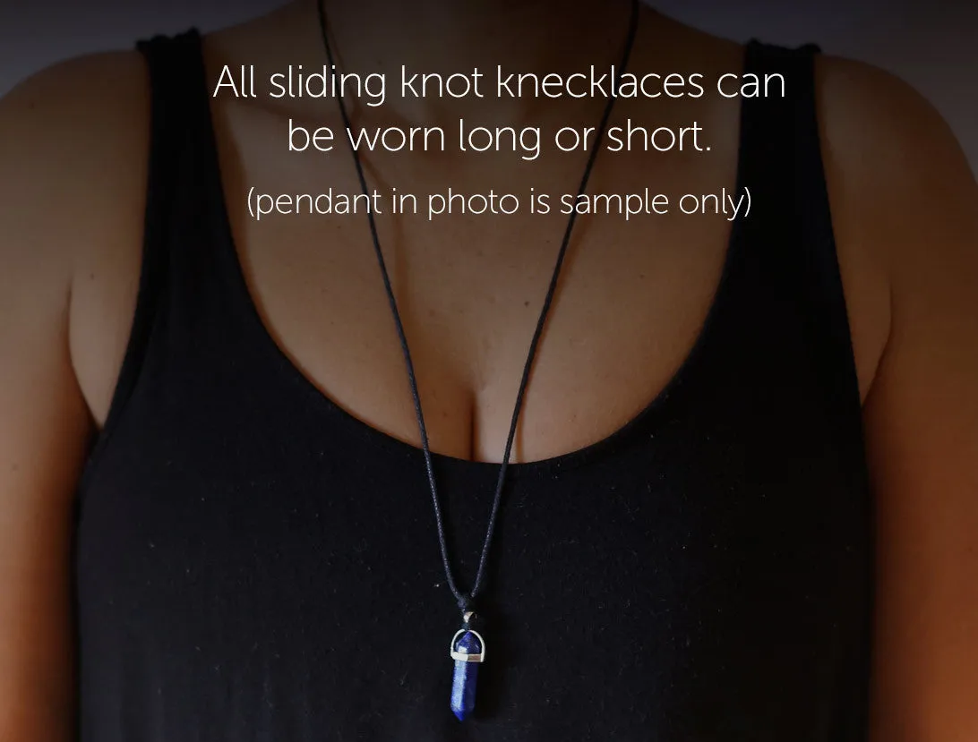 Lapis Lazuli Sliding Knots Necklace