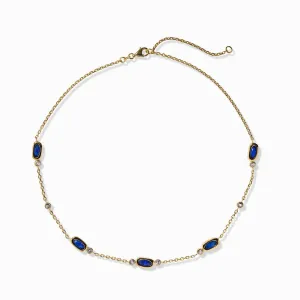 Lapis Sapphire Choker Necklace