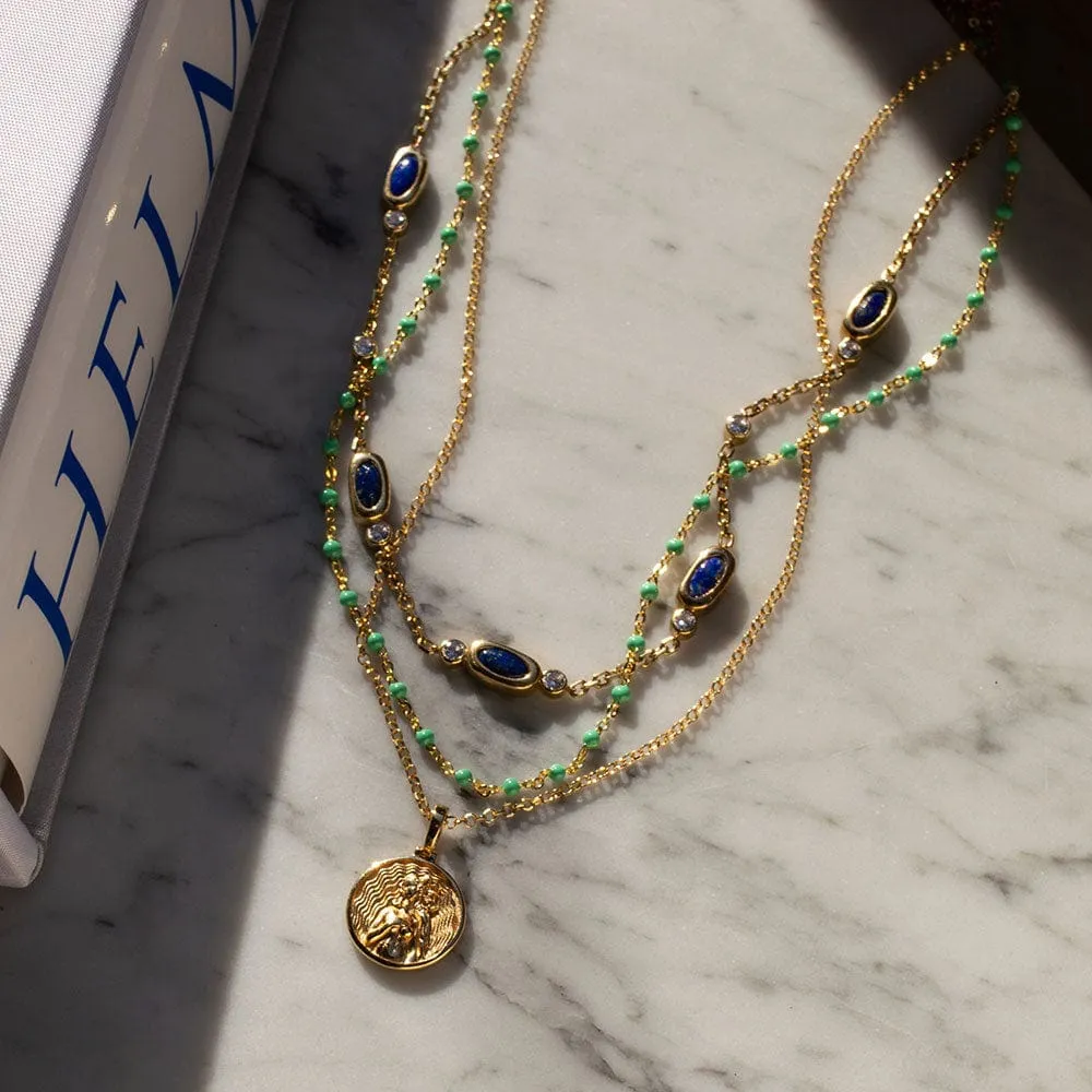 Lapis Sapphire Choker Necklace