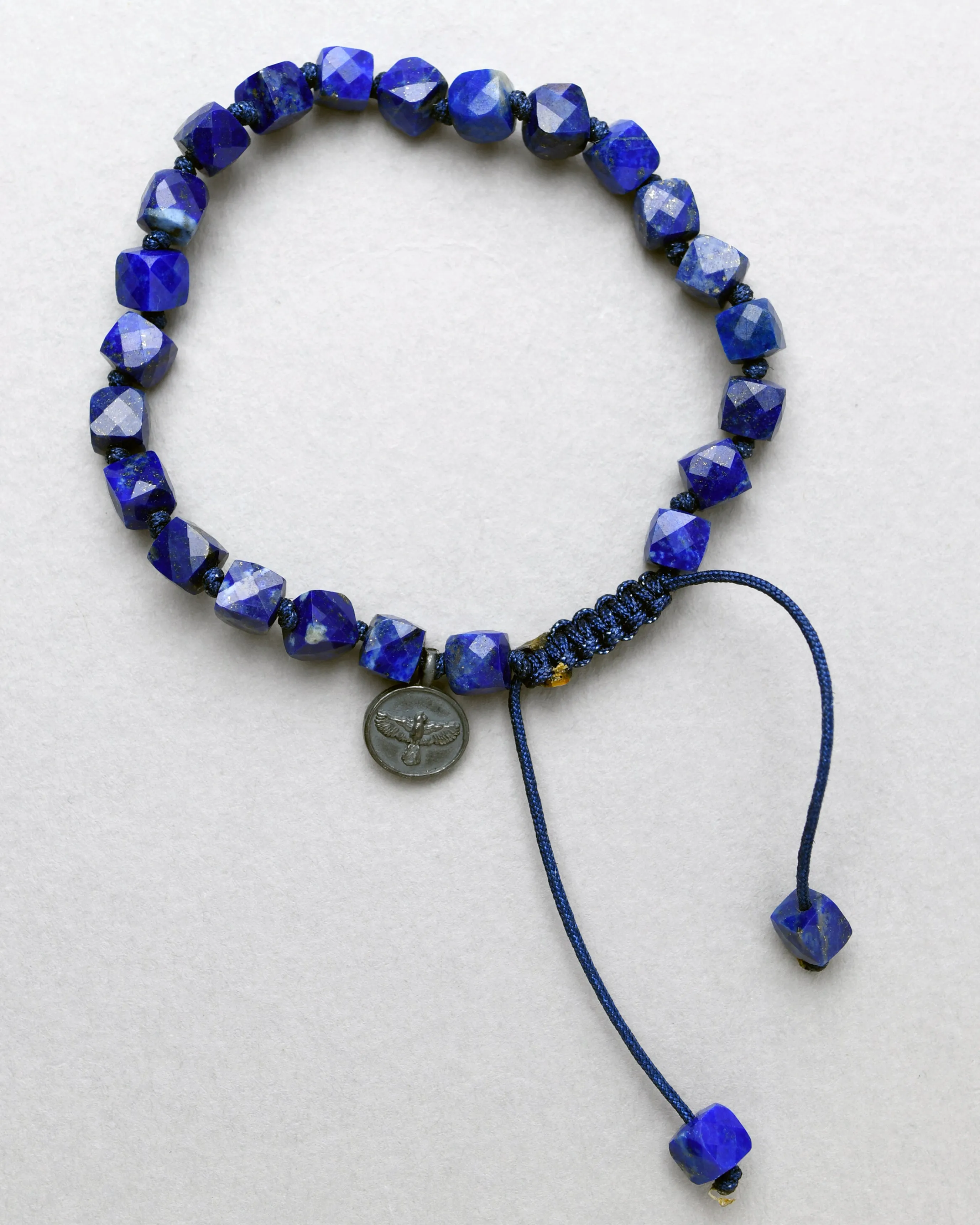 Lapiz Lazuli Cube Bracelet