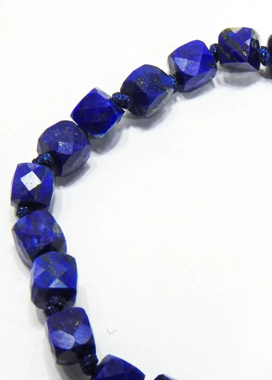 Lapiz Lazuli Cube Bracelet