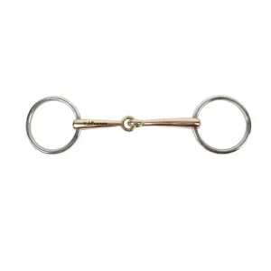 LOOSE RING BIT BY WALDHAUSEN WITH SOLID MOUTHPIECE