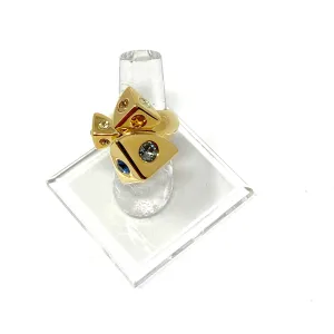 Louis Vuitton M68176 Trunkies Accumulation Gold Ring Size 7