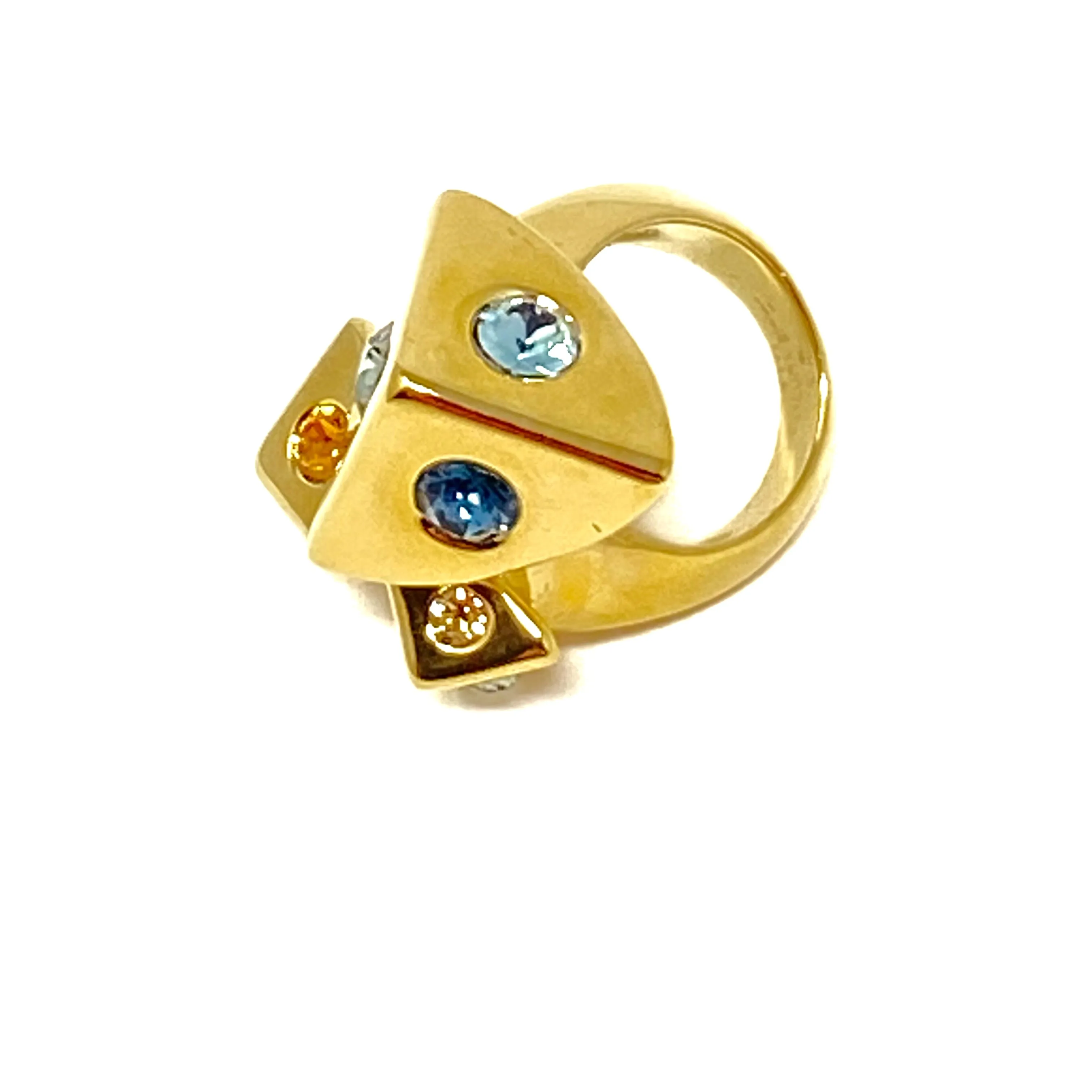 Louis Vuitton M68176 Trunkies Accumulation Gold Ring Size 7