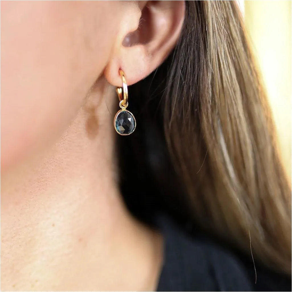 Manhattan Gold & London Topaz Interchangeable Gemstone Drops