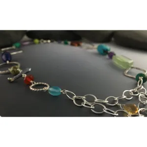 Multi-Stone Beaded Necklace