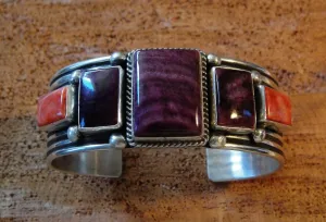 Native Spiny Oyster Cuff Bracelet Authentic Native Purple Spiny Cuff Orange Spiny Bracelet Native Silver Cuff Albert Jake