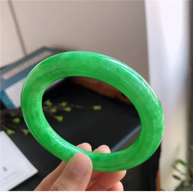 Natural Jade Bangle Jadeite Bangle Internal Diameter 57.3mm 00992