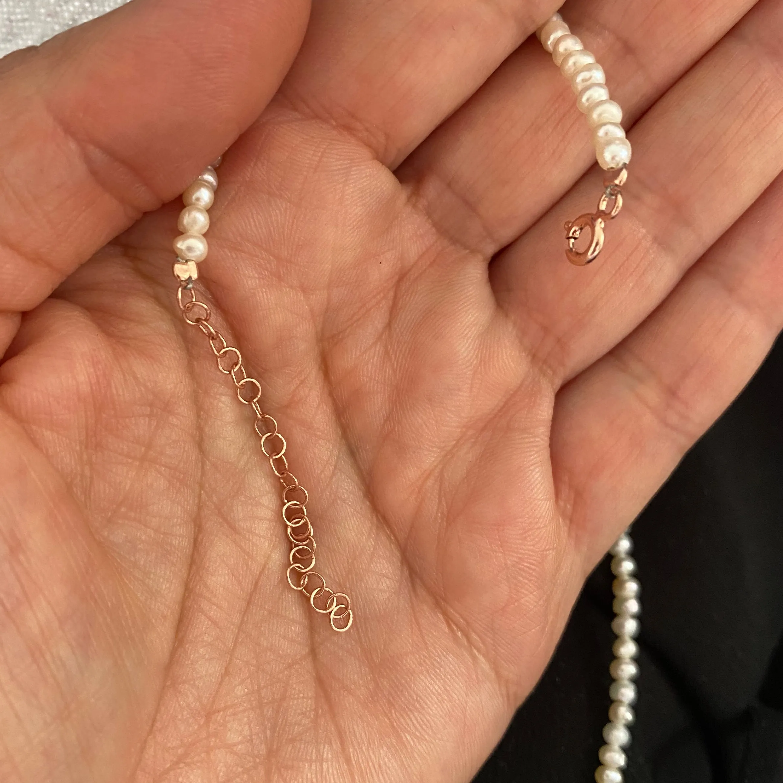 Necklace with Sand Pearls