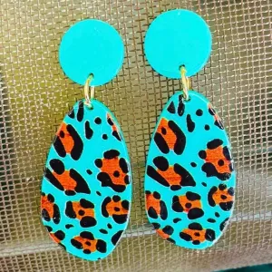 Neon Kitty Earrings
