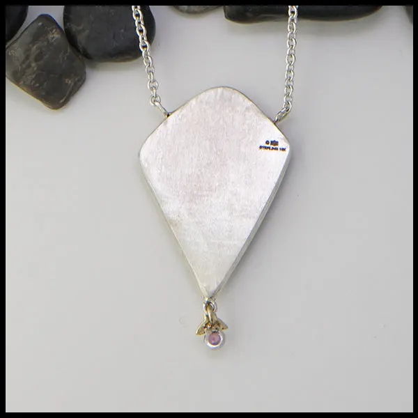 Opal and Purple Sapphire Pendant