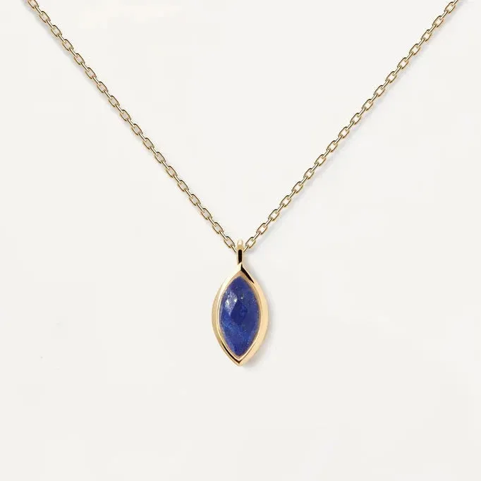 PD Paola Lapis Lazuli Nomad Necklace, Gold