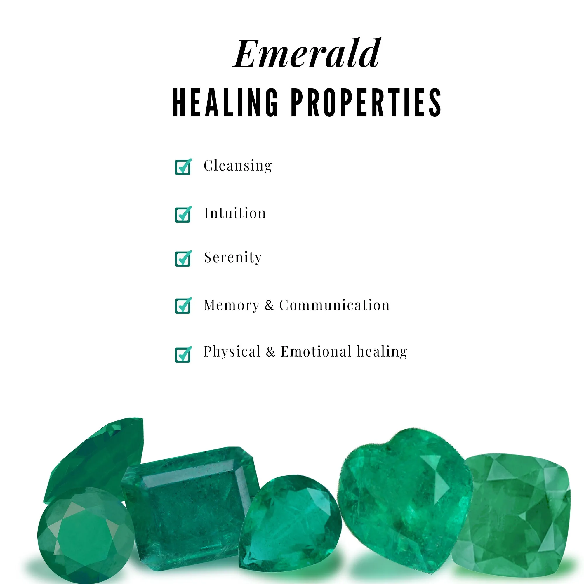 Pear Shape Emerald Infinity Stud Earrings with Diamond