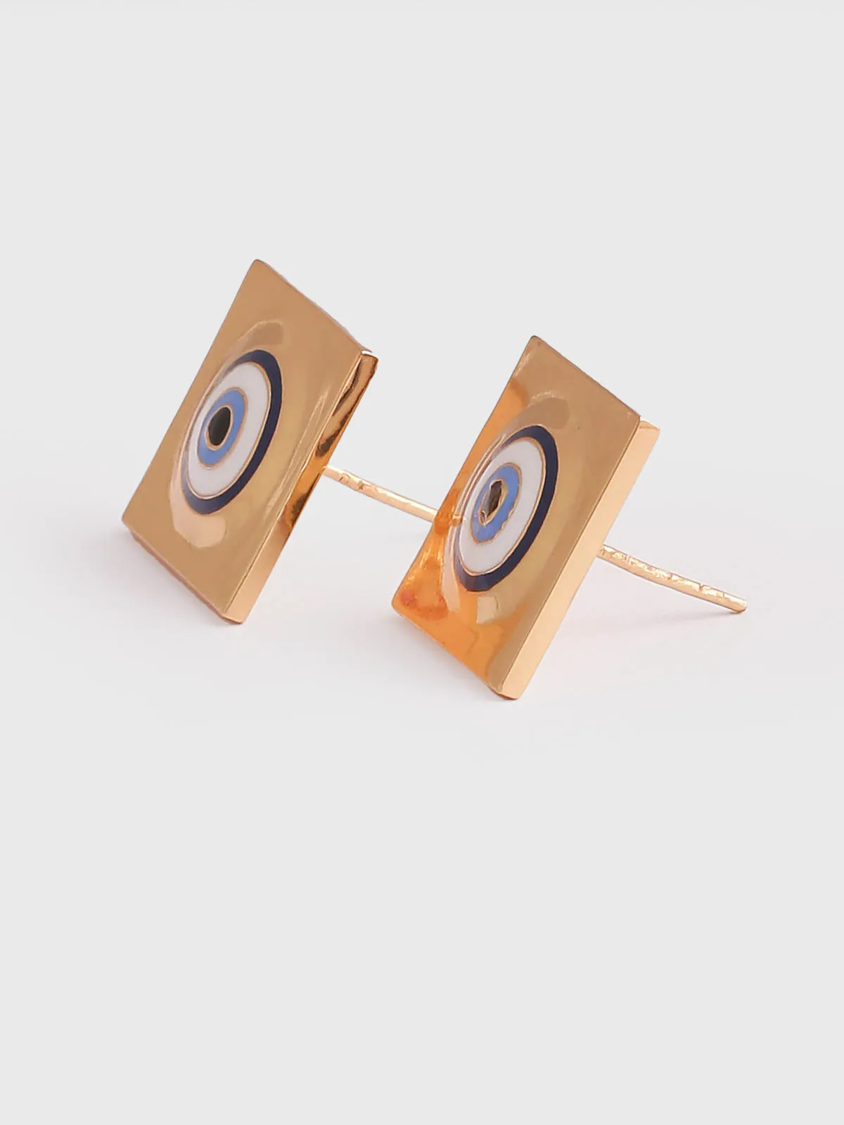 Protego Stud Earrings In Gold