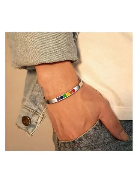 Rainbow Cuff Bangle