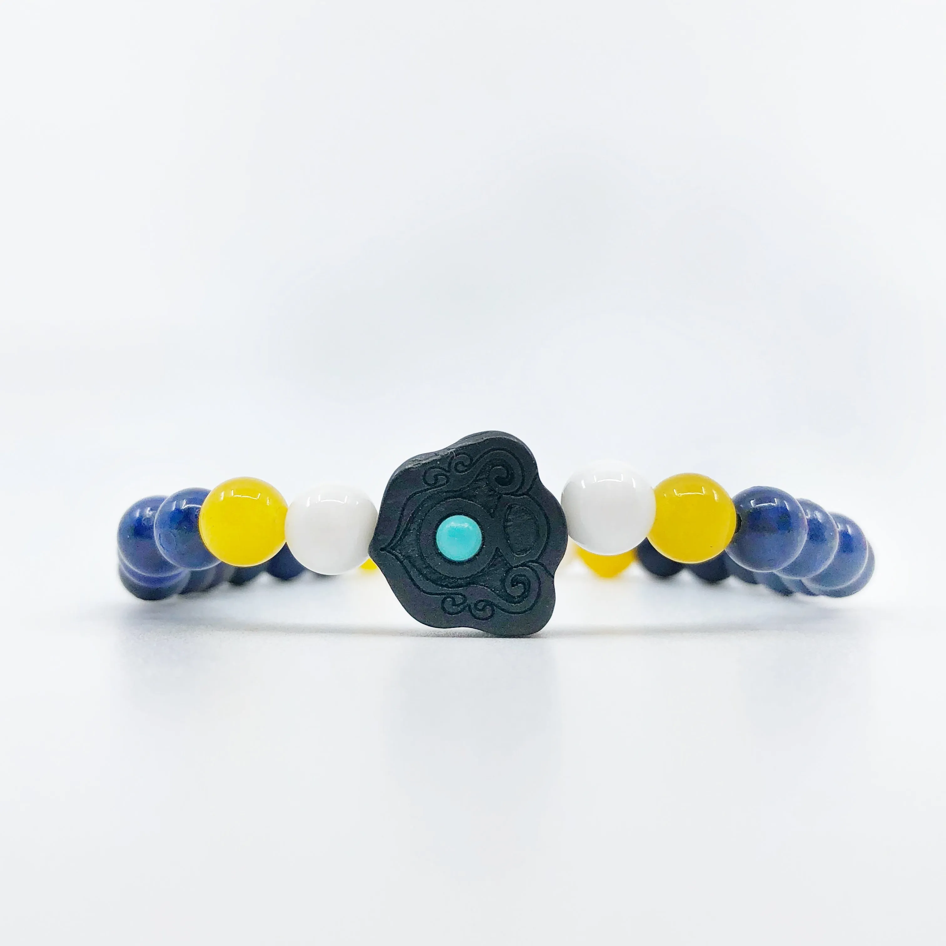 Reunion Beaded Lapis Bracelet