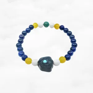 Reunion Beaded Lapis Bracelet