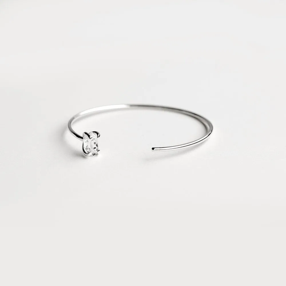 SILVER EYE CUFF BRACELET