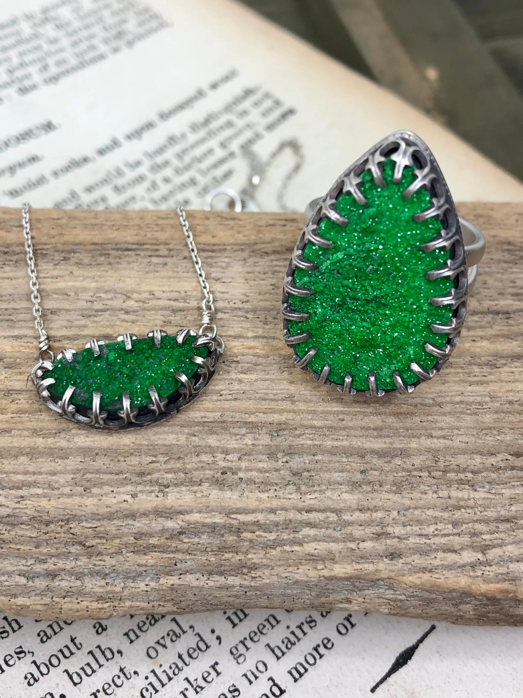 Sparks Of Green Ring 2