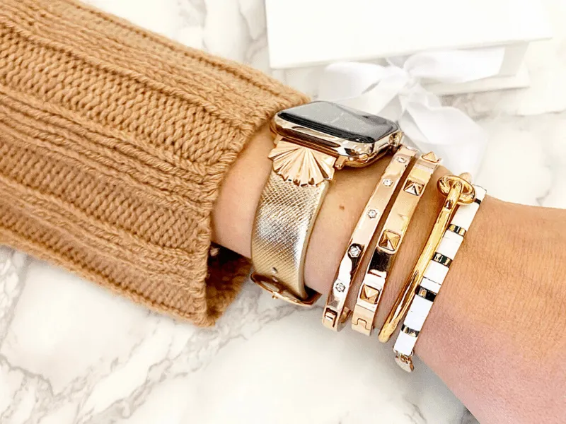 Stainless Steel Stud Stacking Bracelet