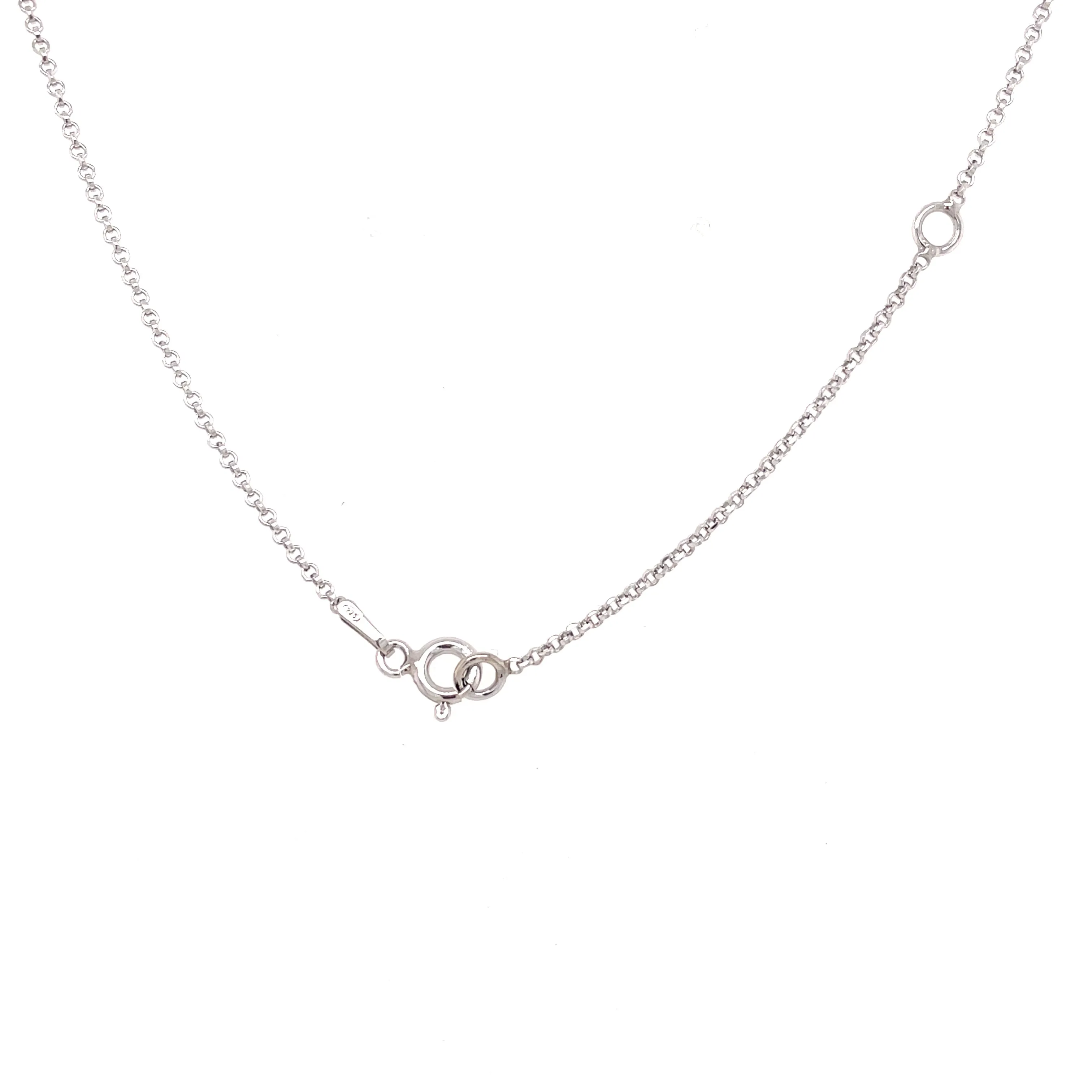 Sterling Silver Emerald Oval & CZ Halo Earring & Necklace Set